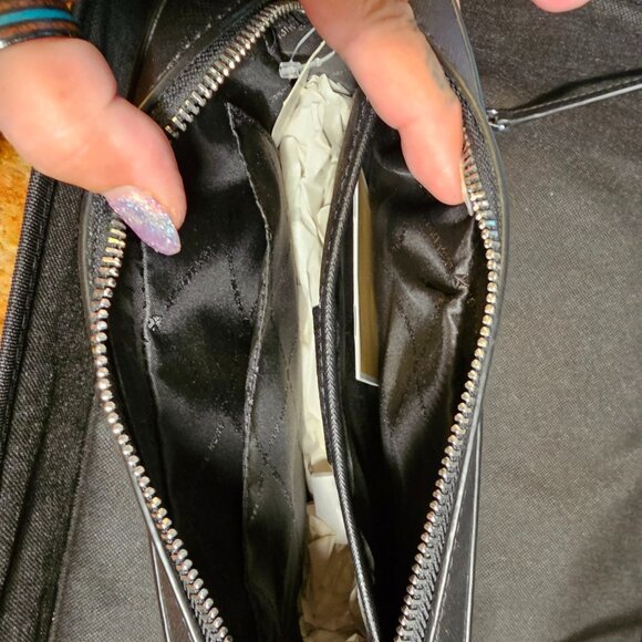 Michael Kors black leather shoulder bag. NWT - Picture 5 of 7